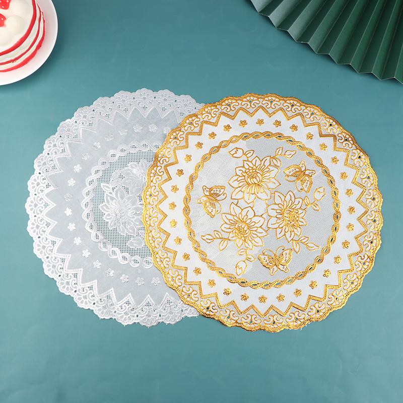 3D Lace Embroidery Table Place Mat Christmas Pad  Napkin Doily Kitchen