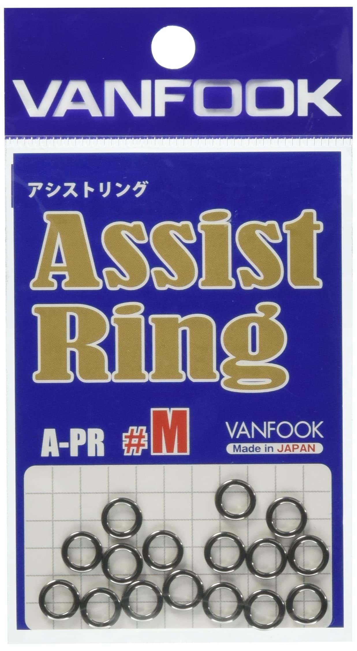 VANFOOK Assist Ring A-PR (Punching Ring) #M (Inner Diameter 5.5mm) Medium серебряный