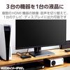 Elecom HDMI Switcher Automatic Switching Function [Confirmed To Work with PS3/PS4/Nintendo Switch] 3 Inputs 1 Output 2K (1080p) HDMI Cable Included (1