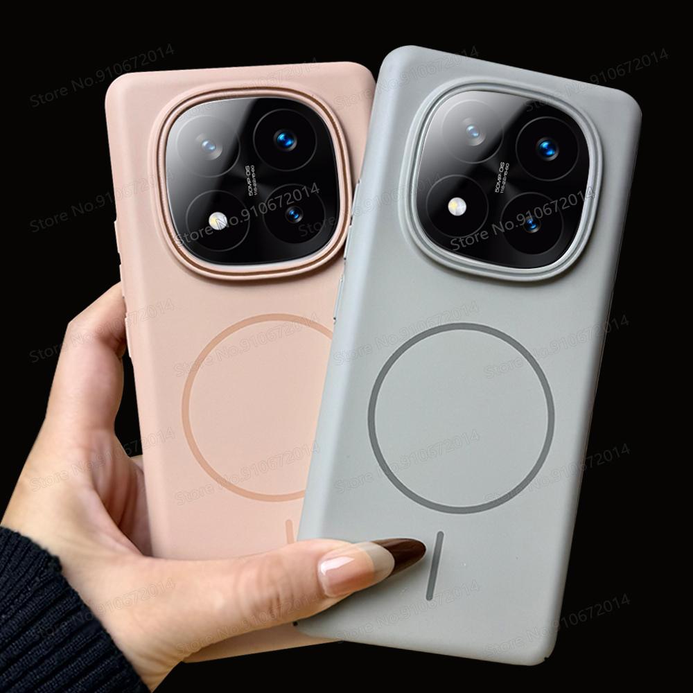 Shockproof Case For Xiaomi Redmi Note 14 Pro Plus 14S Frosted PC Magnetic Phone Cases Redmi Note 13 Pro 5G 4G Hard Bumper Cover