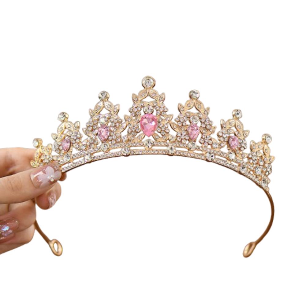 Exquisite Bridal Tiara Crown Sweet Rhinestone Crown Light Luxury Birthday Queen Tiara  Wedding