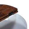  Coffee Tables, 2 Pcs, Reclaimed Wood, White, Bowl Shape