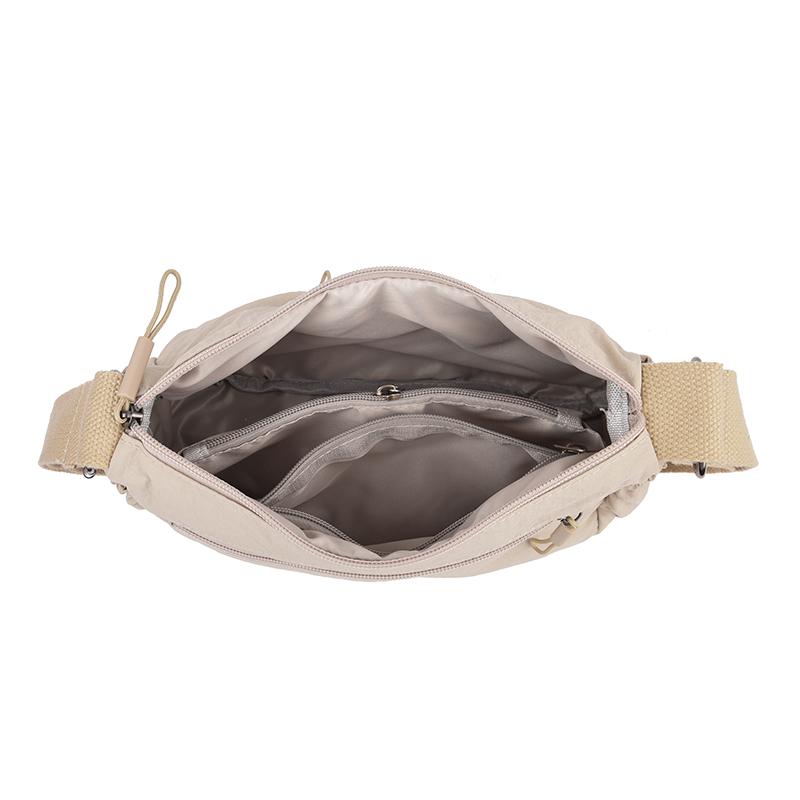 Water-Repellent Shoulder Bag Multi-Pocket Nylon Bag Women's Commuter Crossbody Bag