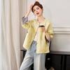2025 Spring Women's Jacquard Round Neck Top - Chinese National Style Fashion Outerwear