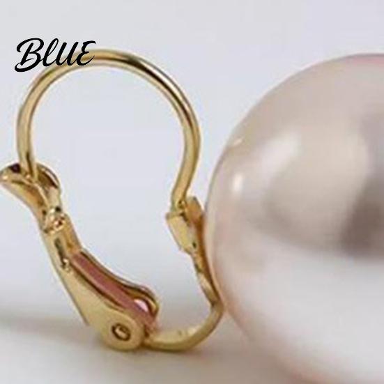 Eye-catching Earrings 1 Pair Faux Pearl Dangle for Women Gold