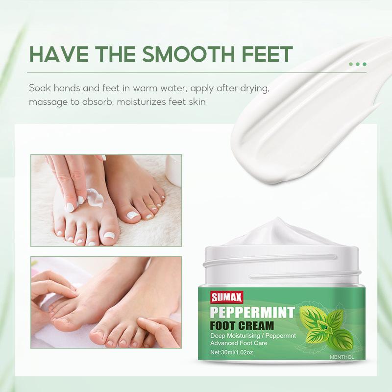 Mátový krém na nohy Hladký Jemný Zářivý a Průsvitný Rychlá Absorpce Pokožky Retinol Sérum proti Stárnutí
