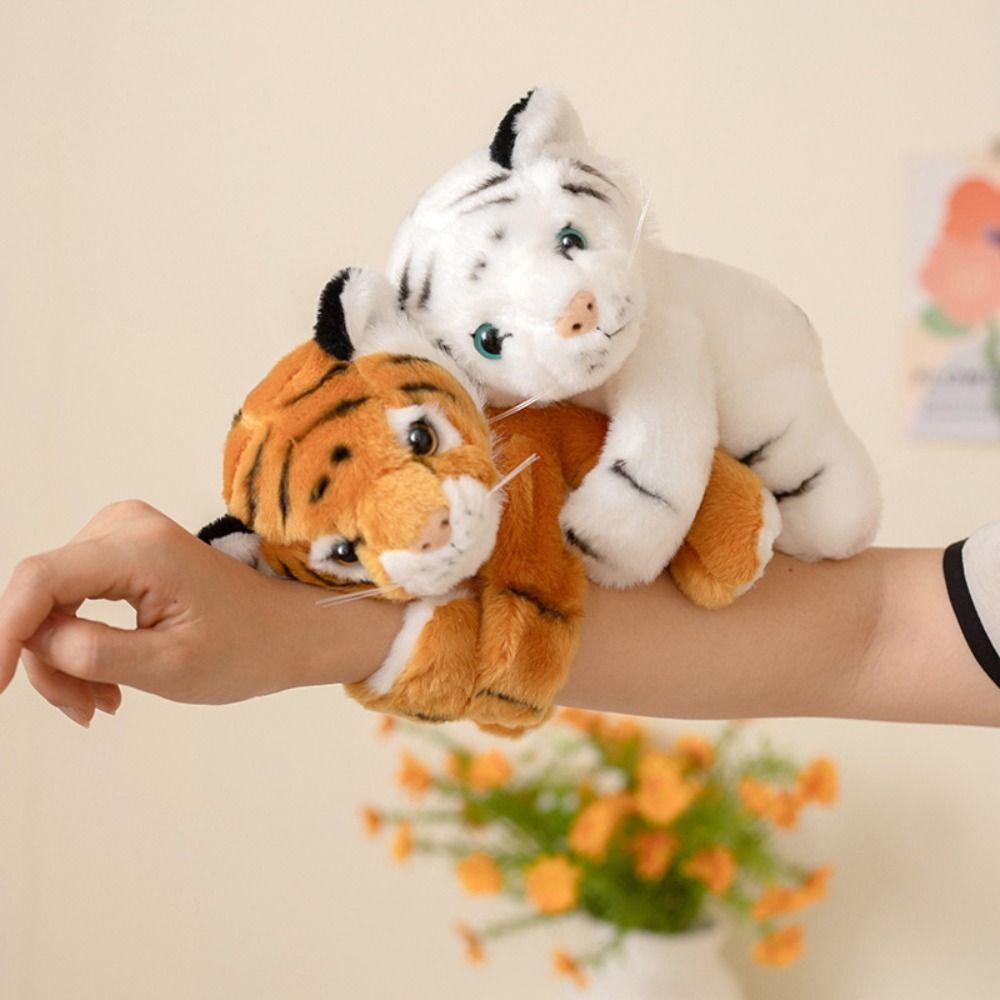 Koala Tiger Slap Snap Wrap Forest Animal Plush Hand Ring Children Game Props