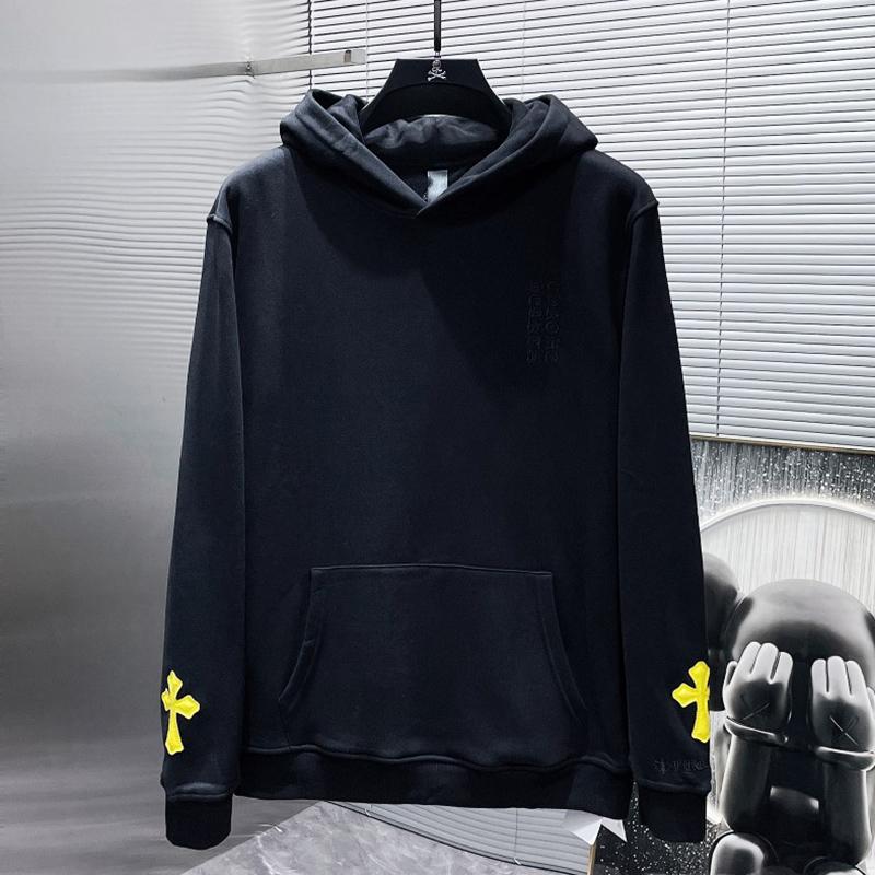 8065 CHROME HEARTS 2025 New Spring and Autumn Plus-size Thin Style Classic Style Logo Hooded Sweatshirt for Couples