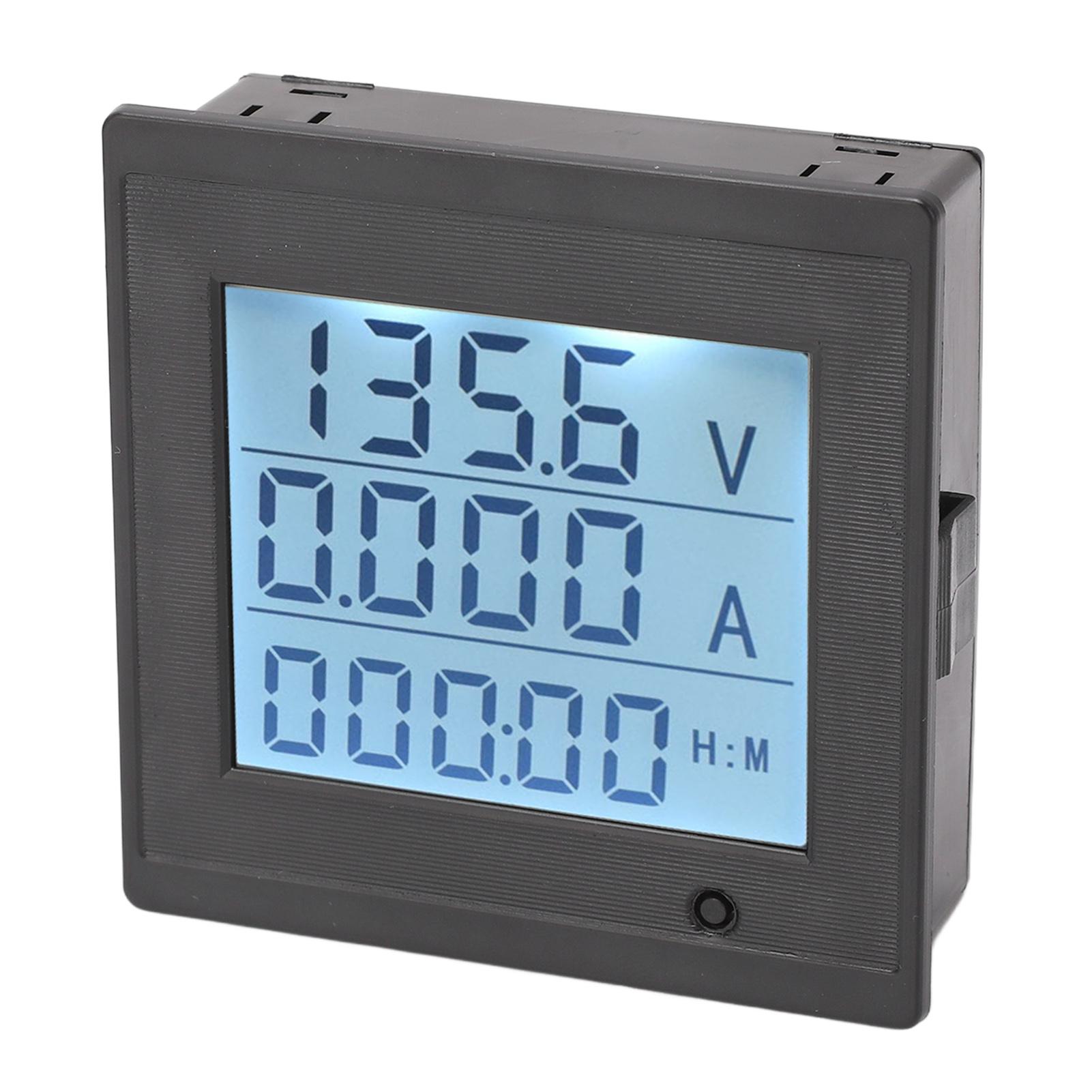 

Digital Voltmeter LCD Screen Current Meter DC 6‑200V Volt Monitor Alarm Function
