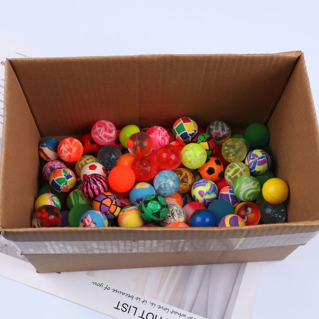 5/12/20/24Pcs  Fun Toys A Wide Variety Of Styles Bouncing Ball Mixed Jumping Solid Floating Bouncing Elastic Rubber Ball Toys