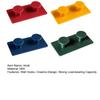 4 Stück Klebehaken für die Wand Haken ohne Bohren Baustein-Form Mehrzweckhaken für Schlüssel Masken Ladekabel