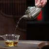 Yixing Zisha Qinghui Duan Clay Artisan Teapot - Handmade Square Cloud Steps Design High-End Tea Brewing Set