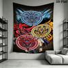 MD Wall Tapestry Aesthetic Wall Hanging Printed Fabric Blanket Decorative Tapestries for Bedroom Living Room Home Decor