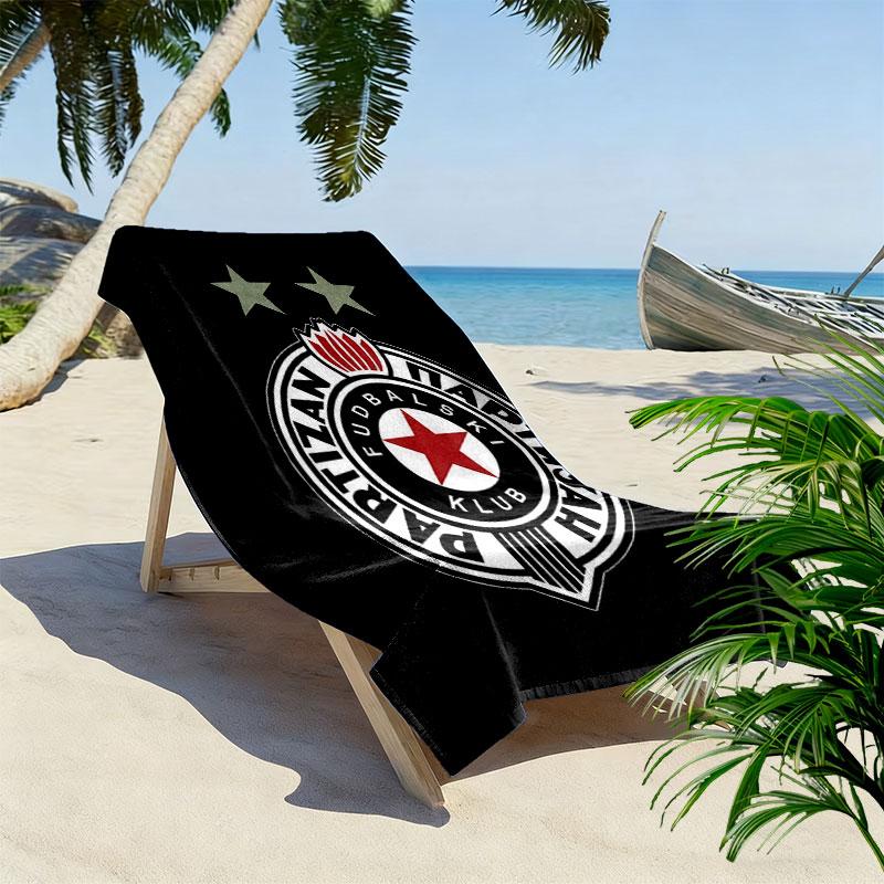 Partizan Poster Druck Strandtuch, Großes Weiches Schnelltrocknendes Handtuch für Strand Camping Schwimmen
