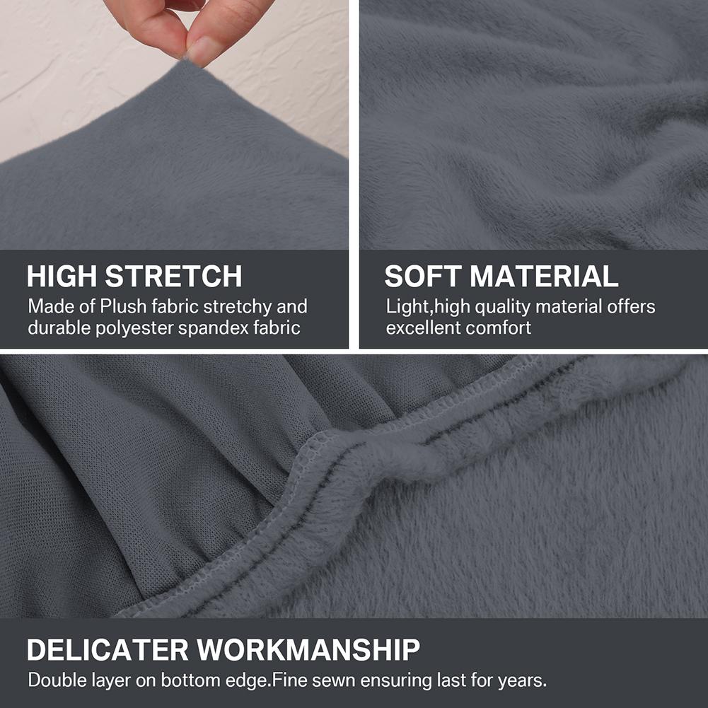 Sofabezug aus Samt, verschleißfest, universeller Sofakissen-Sitzbezug, separater Schonbezug mit elastischem Stretch für Wohnmöbel