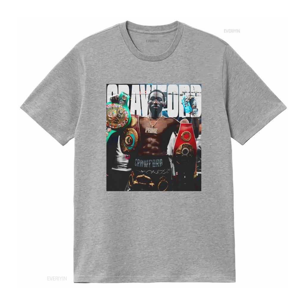 Terrence Crawford Heavy Cotton T Shirt vintage Washed fashion Breathable Slightly Stretched Versatile graphic Soft Casual