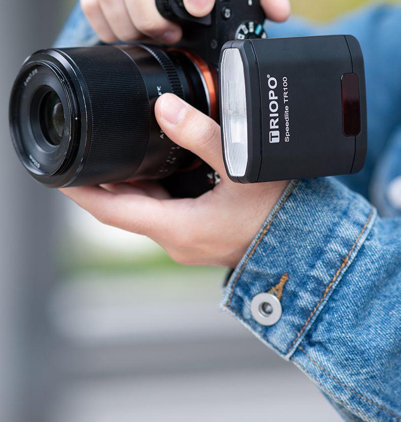 Jiebao TR100 Mini On-Camera Flash for DSLR & Mirrorless Cameras
