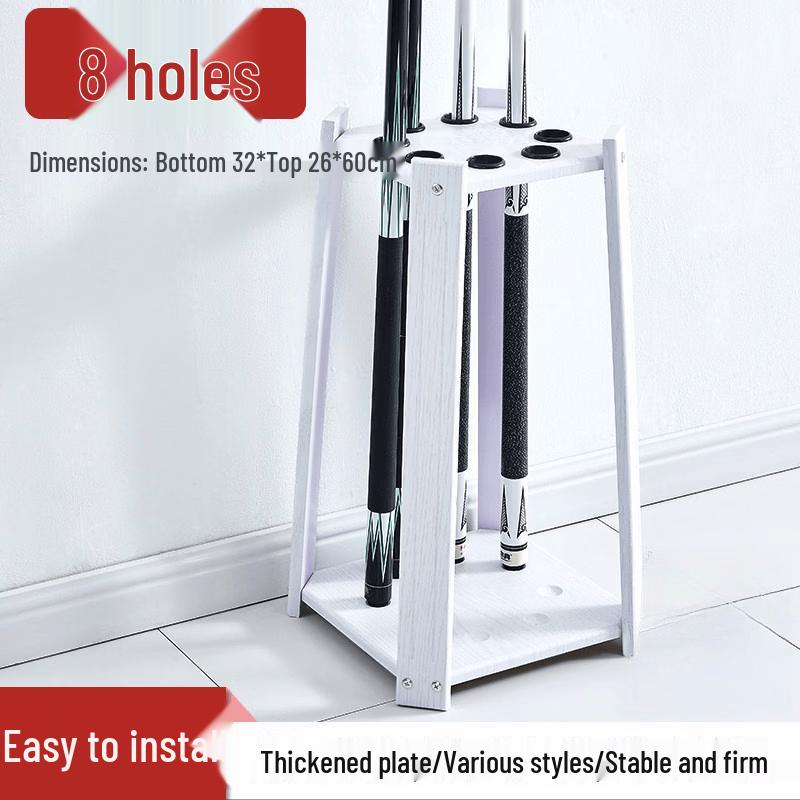 8-Hole Billiard Cue Rack