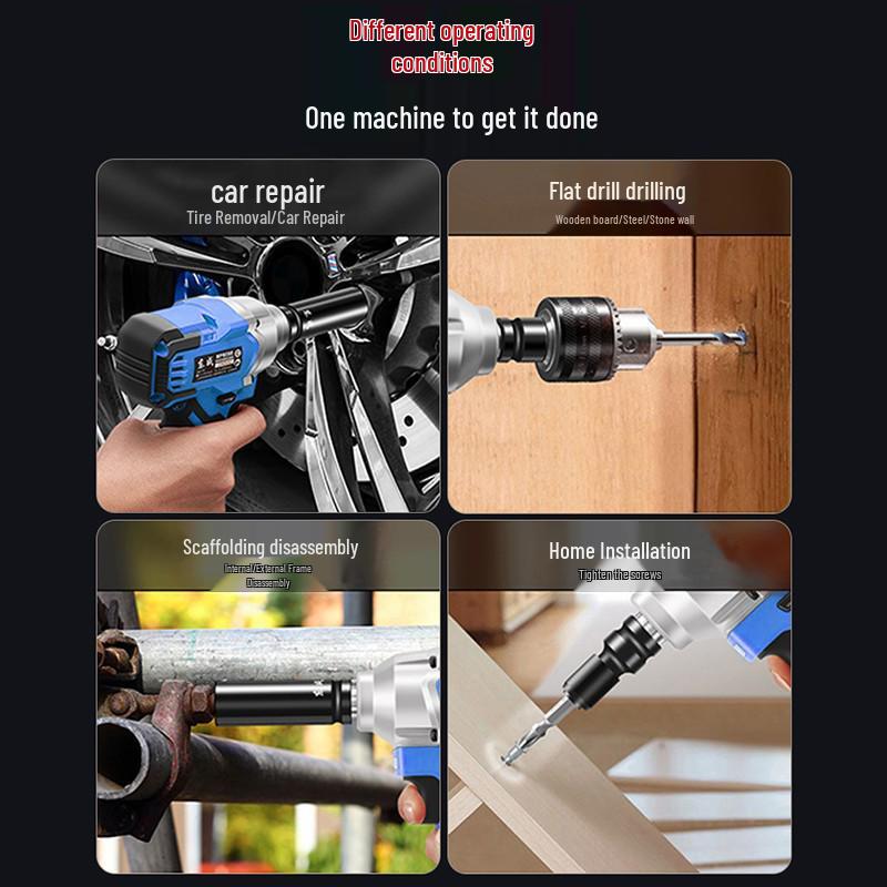 Dongcheng High Torque Brushless Electric Wrench with Lithium Battery 