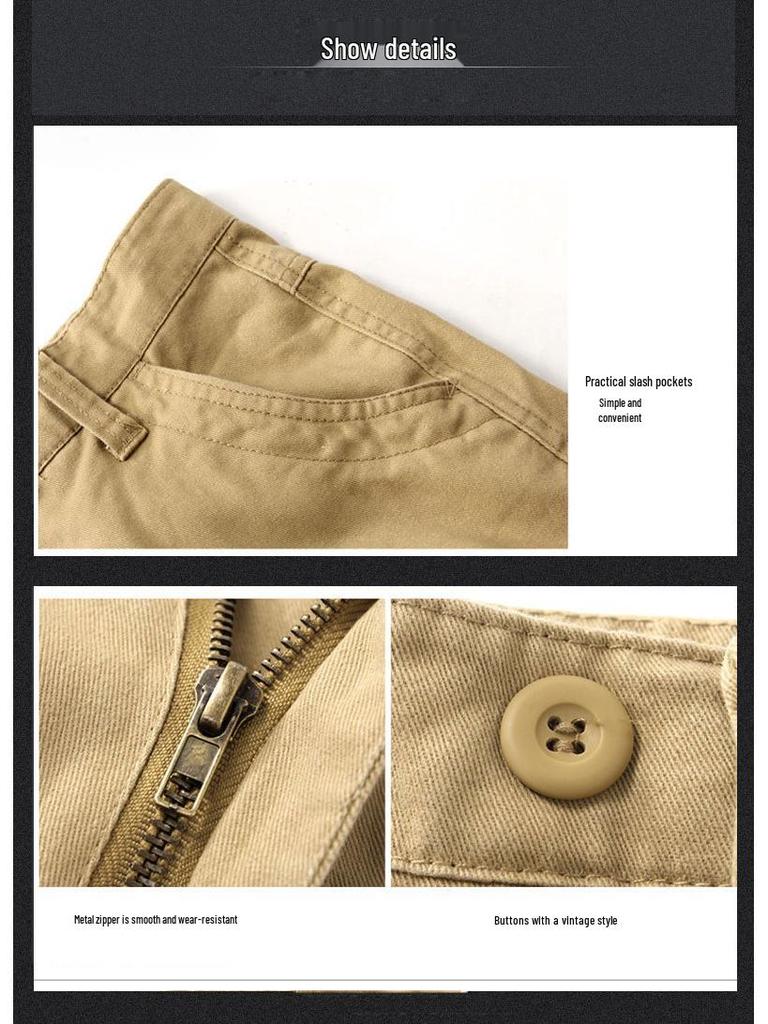 Herren Outdoor Multi-Taschen Locker Geschnittene Gerade Hose
