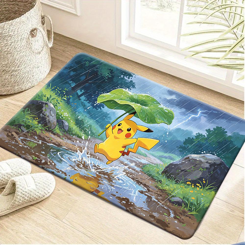 Deep Sea Underwater Pokemon Scenery Print Soft Absorbent Non-Slip Indoor Home Entryway Bathroom Floor Doormat Rug