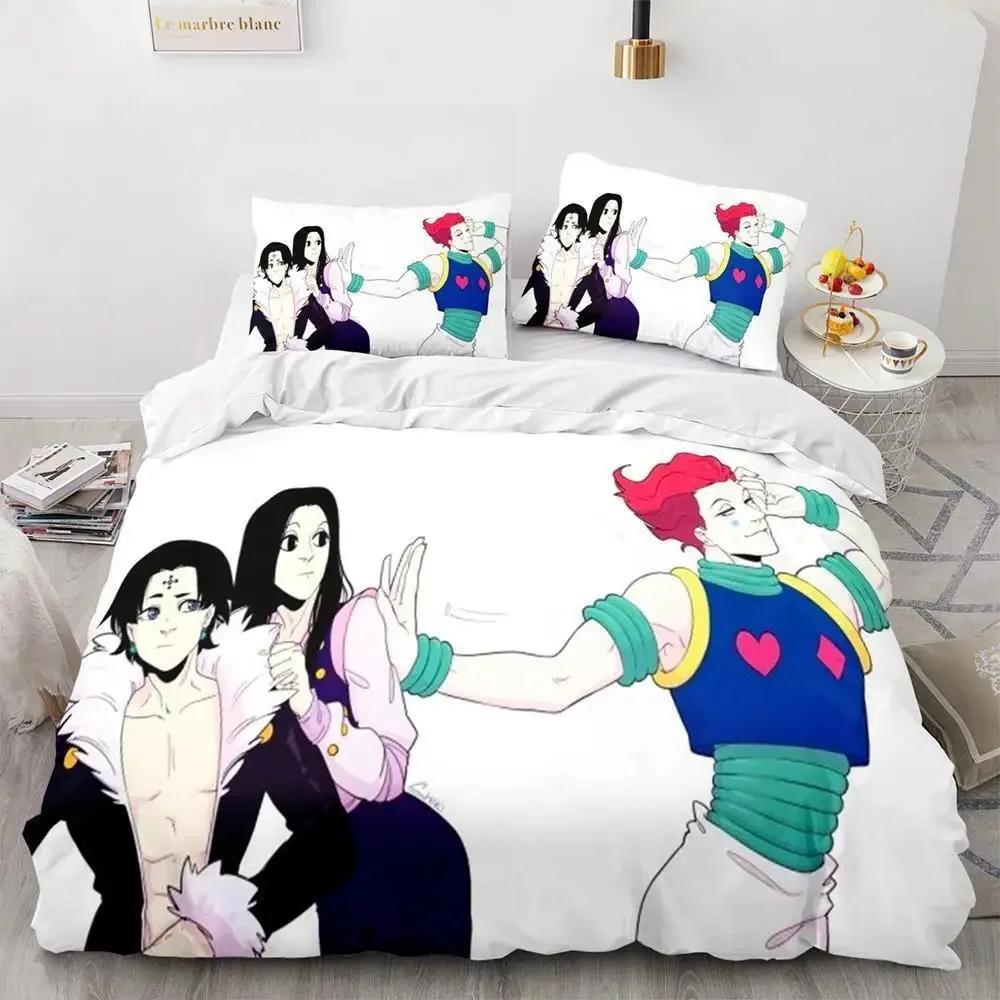 Comforter Fashion Anime Hunter×Hunter Bedding Set Single Twin Full Queen King Size Bed Set Adult Kid Bedroom Duvet Sets Home Textiles