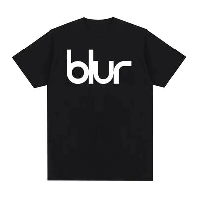 Blur Vintage British Rock Punk Band TShirt Retro Fluffy Style 100 Cotton Unisex New Casual Short Sleeve TShirt Unisex Women