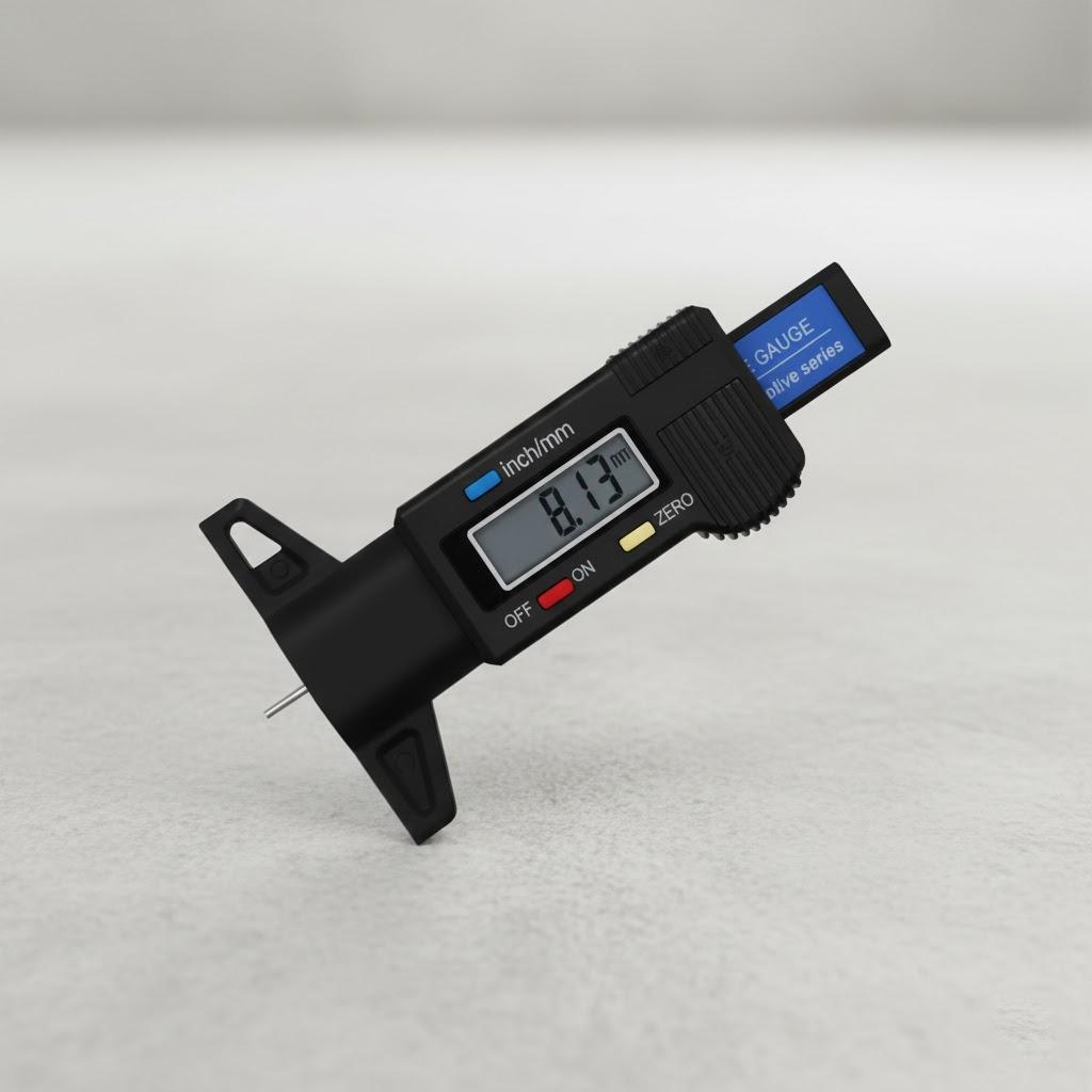 

Digital Tire Tread Depth Gauge LCD mm Inch Wear Detection Large Display Zero Setting Automotive Car Mechanic Tools чорний