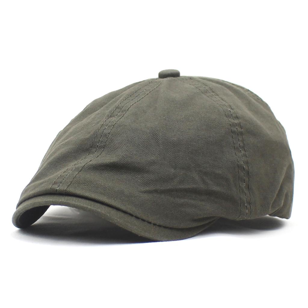 New solid color beret men's and women's fashion forward hat cotton cap summer visor