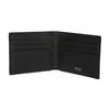 Bally Minimalistisches Mode-Doppelfalt-Lederportemonnaie Herrenportemonnaie Schwarz 6224892