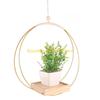 F26C Wood Hanging Basket Flower Pots Hanger Hanging Plant Wood Hanging Basket Rack for Indoor Outdoor Garden Decorations