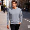 Men'S Fleece Round Neck Pullover With Fleece Solid Color Hoodie And Fleece Fleece Fleece Jacket