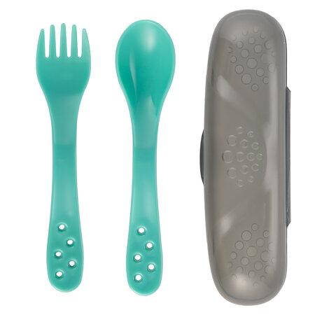 CANPOL 74/019 Children's cutlery set, turquoise