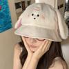 Japanese Fisherman Hat With Plush Rabbit Ears And Blush Design For Kids Adult Outdoor Sun Protection Adjustable Sizing