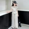 Summer Wear Girls Outfit Sets Children's Suit Kids Clothing Elementary Student Clothes Child Boutique Dress Teen Top Girl's Set