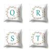 Polyester Pillowcase Simple Home Furnishing 26 English Letter Printed Pillowcase Car Cushion Waist Cushion Cover