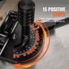 Precision Miter Gauge, Standard Slot 19 X 9.5 Mm, Aluminum Alloy Table Saw Miter Gauge with 45.7 Cm Grating 15 Angle Stops Adjustable Spring Loaded