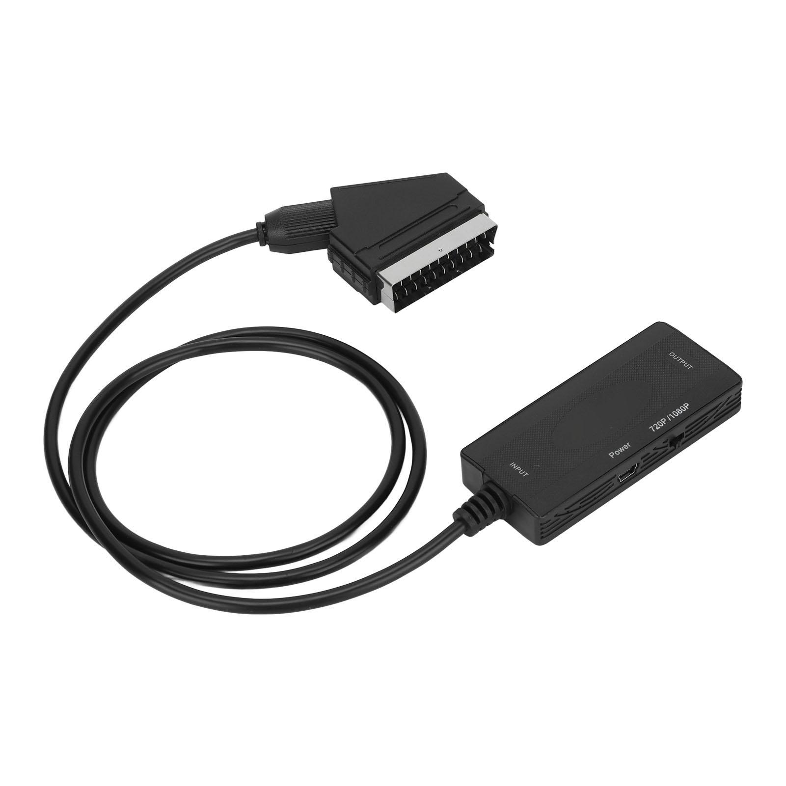 

Конвертер SCART в HD Multimedia Interface Конвертер видео Full HD 720P1080P с USB-кабелем питания