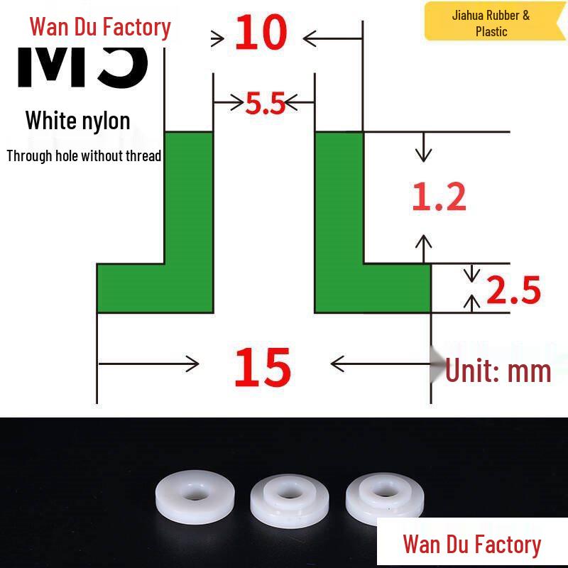 T-Shaped Nylon Insulating Bushing Spacer for M3-M35 Threads