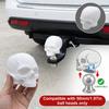 Kryt na tažné zařízení s designem lebky Dekorace pro automobil Kryt kulové hlavy přívěsu Měkká gumová ochrana pro 50 mm