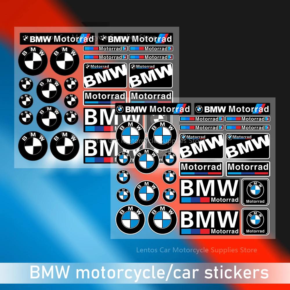 Naklejka motocyklowa z czarno-białym logo BMW z okazji 50-lecia, odpowiednia na bak paliwa samochodu, kask, walizkę, dekoracja sypialni