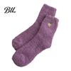 Soft Plush Loungewear Socks 1 Pair Women's Fuzzy Slipper Socks, Warm Thickened Fluffy Sleeping Winter Home Cozy Fleece Crew Bed