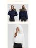 European & American Design Hooded Fur Collar Women's Winter Coat 2025: Short Style Cotton Jacket