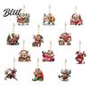 Durable Hanging Ornaments for Home 12Pcs Funny Old Women Christmas Tree Ornaments 2D Flat Acrylic Cartoon Grandma Pendants Holiday Decor with