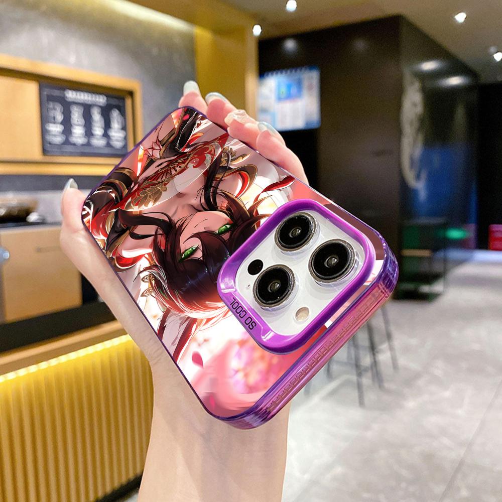 HSR Fugue Purple Translucent Mobile Phone Case for iPhone 17 16 15 14 13 12 11 X XR XS Air Pro Max Plus Colorful Cover