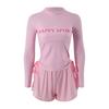 Women's 2026 Sun Protection Two-Piece Swimsuit: Long-Sleeve, Tummy-Covering, Conservative Style for Curvy Girls - Ideal for Beach Vacations.