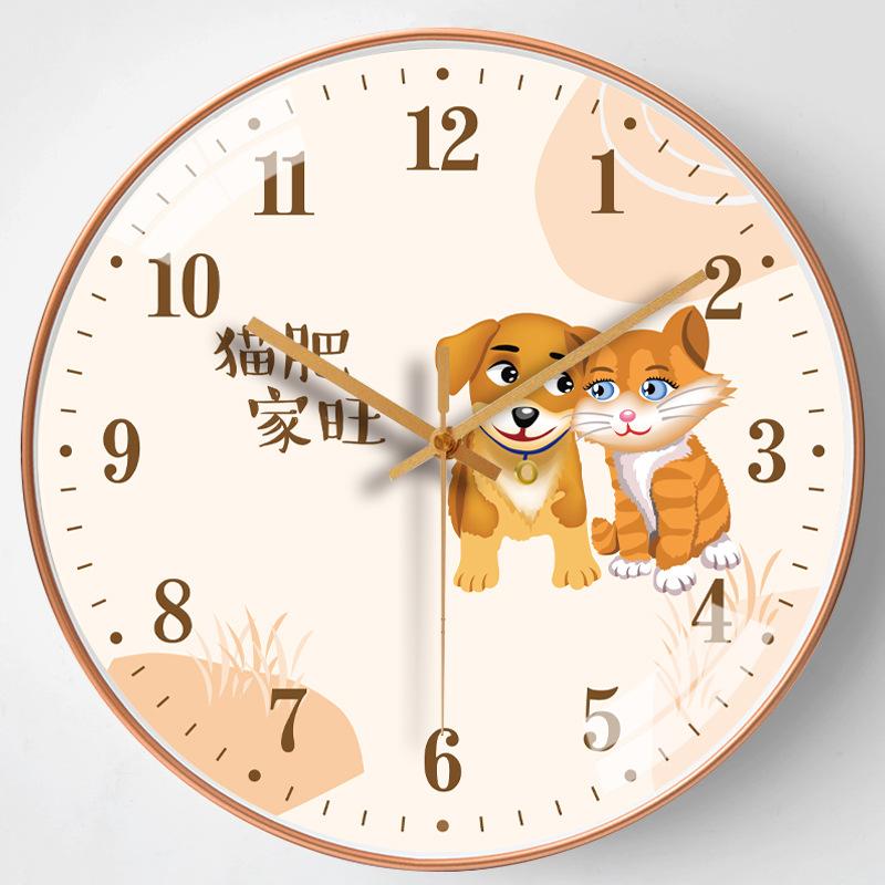 12-inch 30cm Everything Ruyi Home Living Room Mute Wall Clock Simple Creative Bedroom Clock