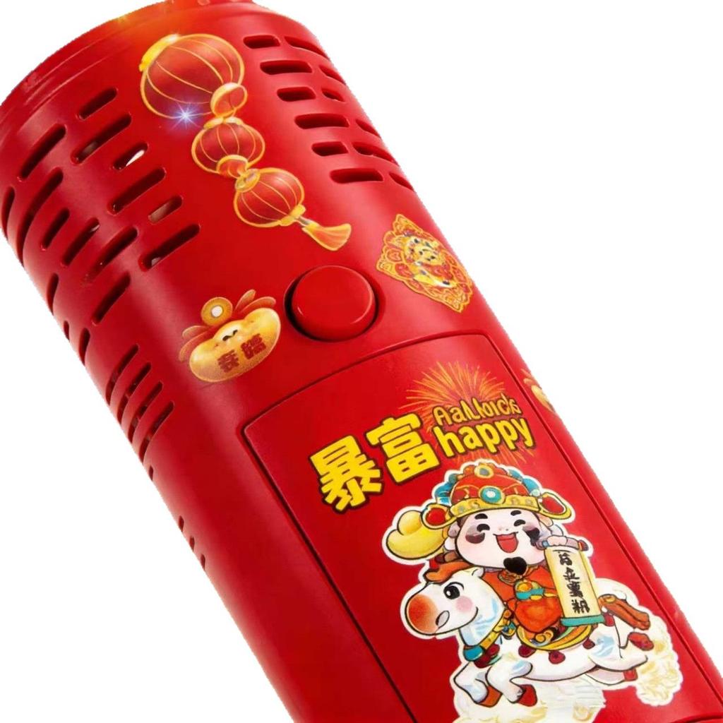 Children's New Year Bubble Machine with Fireworks, Lights, Sound & Firecracker Simulation