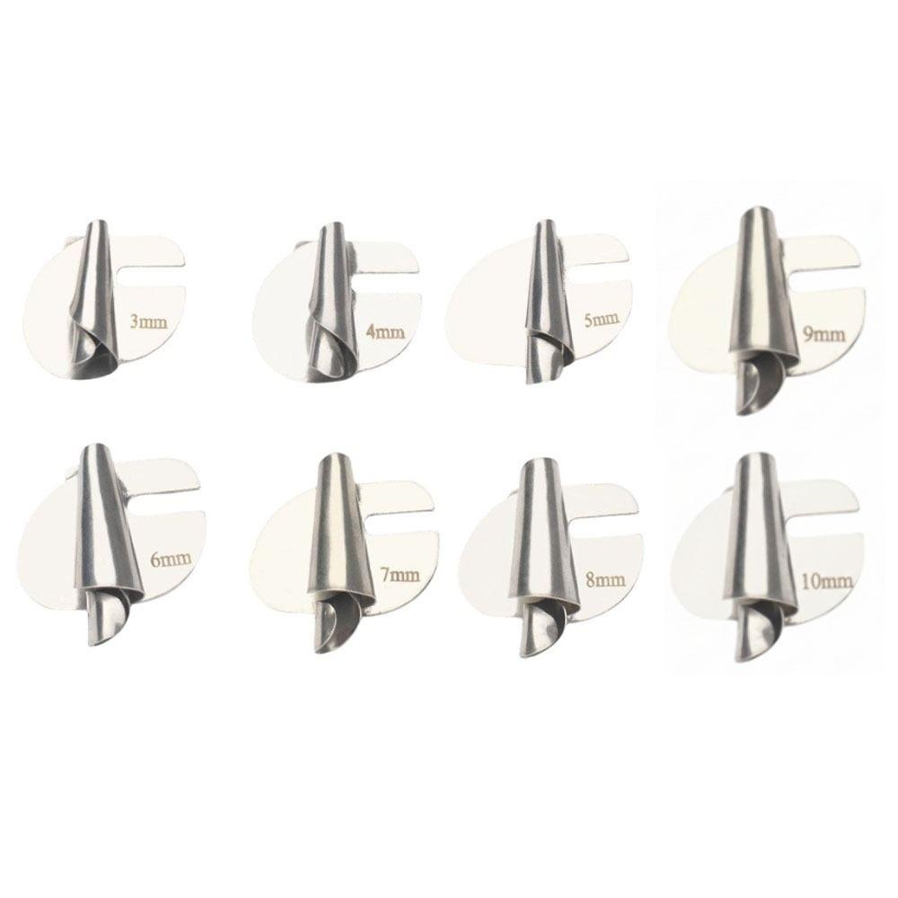 8 Pcs 3-10mm Sewing Rolled Hemmer Foot Multifunctional Portable Universal Presser Foot Easy Installation Curling Presser Foot