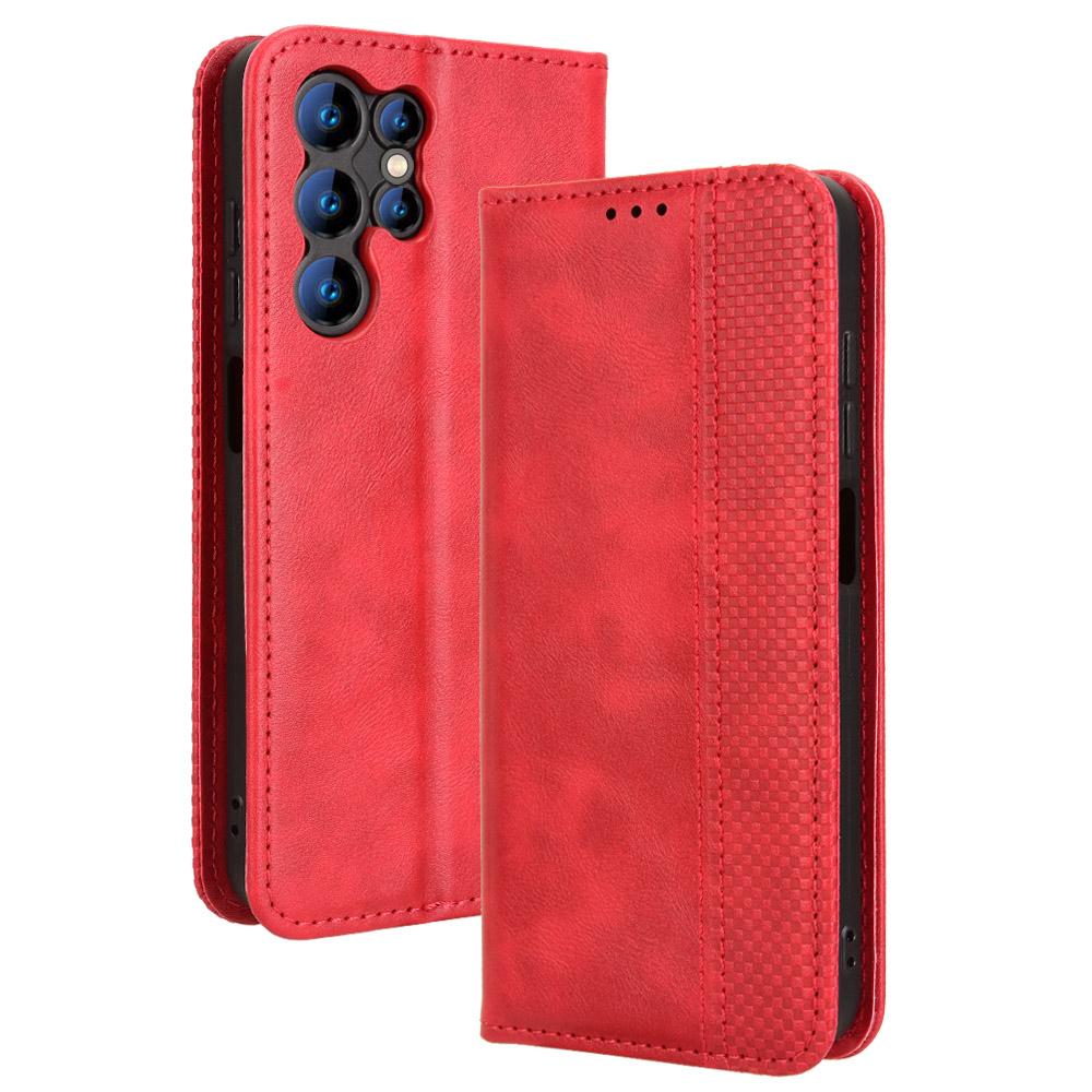 Flip Cases for Oukitel C61/C61 Pro PU Leather Full-Body Protection Shockproof Durable Retro Cover